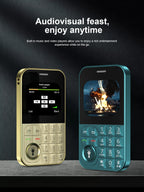 SERVO V9 Small Mobile Phone 2.01inch 2 SIM Cards Magic Voice FM Radio Torch Speed Dial 2G GSM Mini Keyboard Mobile Phone MP3 MP4