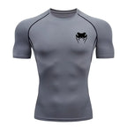 Men Compression Shirt Short Long Sleeve Quick Dry | All Season Workout Top for Gym Running Fitness UV Protection