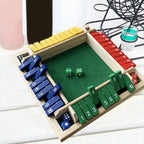 Four-Sided Flip Card Games Intellectual Educational Game Box Dice Toys Parent-Child Games Shut Wooden Number Game Board Games