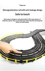 Electric Remote Control Slot Car Track Large 2-Player Competitive Dual Mode Remote Adjustable Splicing Kids Adults Gift Toy Set