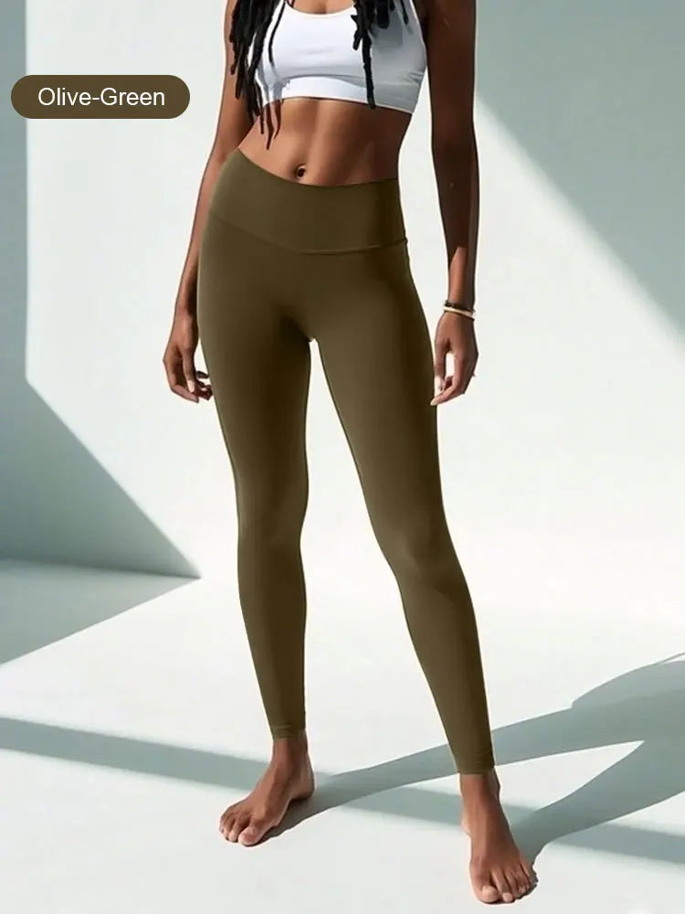 Summer Sale High-Waist Yoga Pants - 4-Way Stretch Quick-Dry Leggings for Running Cycling Gym Workout