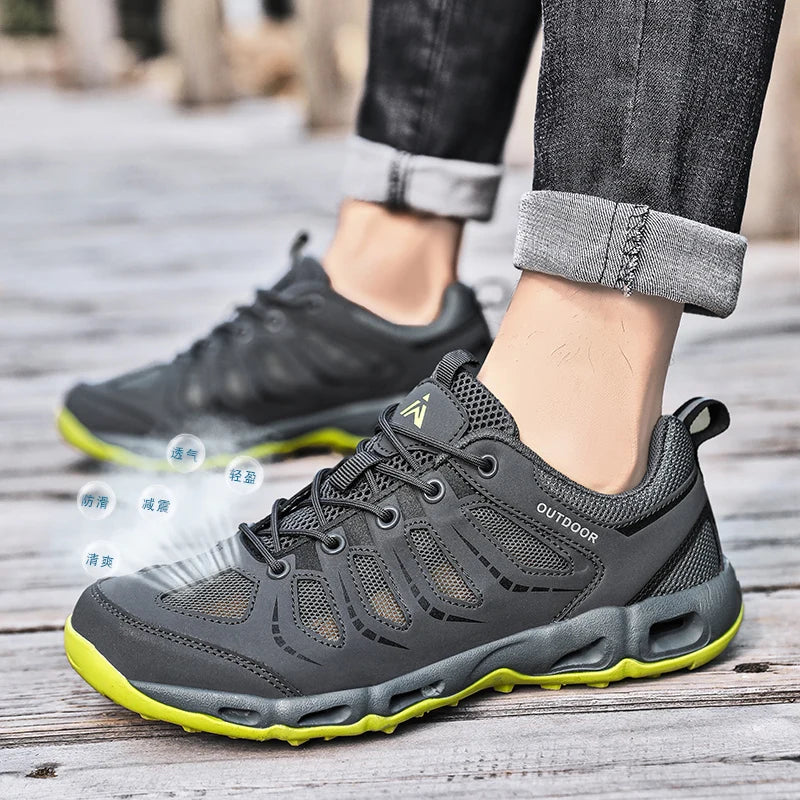 Summer Mens Trekking Shoes Hiking Shoes Women Trail Running Shoes Outdoor Sneakers Upstrem Aqua Water Shoes Hike Anti-Skid Grip Main image