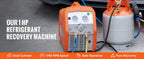 SucceBuy 3/4 1HP Refrigerant Recovery Machine Portable AC Recovery Machine 60Hz Recovery Machine HVAC for Car Air Conditioning