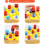 Table Board Toy Tic Tac Toe Big Eat Small Logical Thinking Training Game Parent-Child Interactive Family Game Kid Christmas Gift