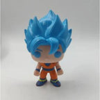 Funko Dragon Ball Goku #121 Super Saiyan Model Cake Ornament Toy Sculpture Blue Practice Suit Animated Character Statue