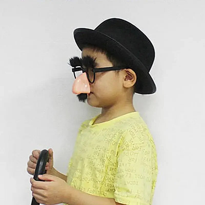 Big Nose Glasses with Eyebrows Mustache Silly Funny Photo Props Halloween Party Eyeglasses Novelty Prank for Birthday Parties