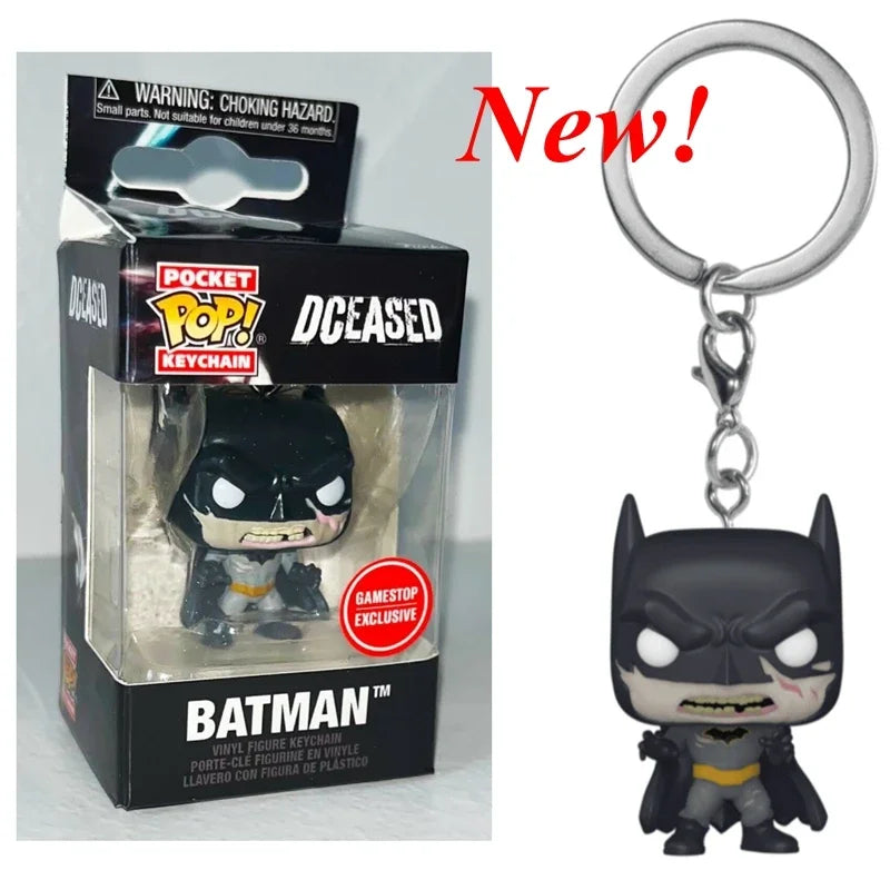 New FUNKO Keychains Disney Demona Princess Bella Ariel Alice Anna Elsa Bell Jack Sally stitch Action Figure Toys Ornaments