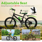 20"  7 Speeds Mountain Bike Kids Bicycle Dual-Disc Brakes Unisex Children's Bicycle Height Adjustable MTB Boys Girls Riding Bike