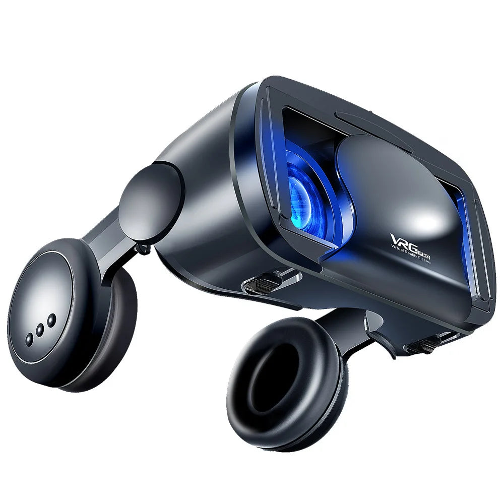 Virtual Reality 3D VR Headset Smart Glasses Helmet for Smartphones Cell Phone Mobile 7 Inches Lenses Binoculars Goggles Devices