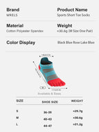 WRELS Toe Socks Running Socks for Men Women Athletic Breathable Five Finger Socks High Performance Athletic  Five Toe Socks