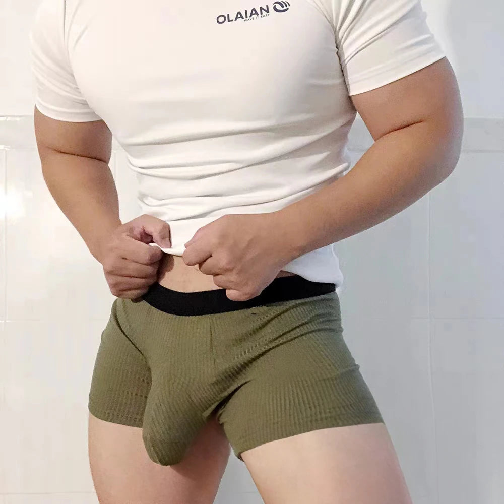 GTOPX MAN Cotton Boxers Shorts Ball Pouch Underwear Large Pockets Adult Sexy Undies Main image