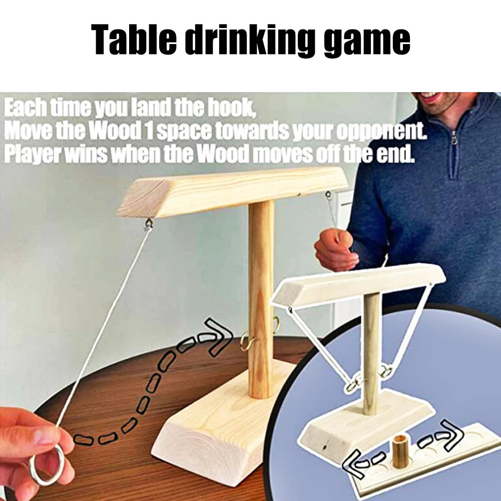 Family Party Toy Fast-paced Bar Drinking Ring Toss Game Adult Children Interactive Double Battle Throwing Home Board Game Secondary image