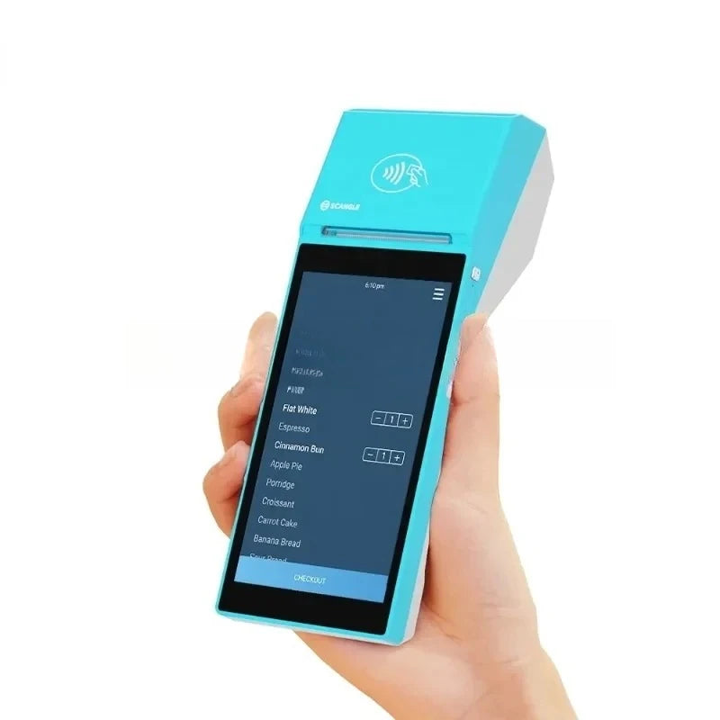 Scangle SP01 POS System With NFC For Sumup 5.5 inch BT Terminal Handheld POS WIFI Android PDAs POS With NFC Reader 58MM printer Secondary image
