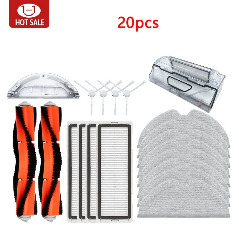 For Xiaomi Mijia 1C 1T Mi Robot Vacuum Mop Dreame F9 Hepa Filter Main Side Brush Mop Cloth Robotic Vacuum Cleaner Accessories