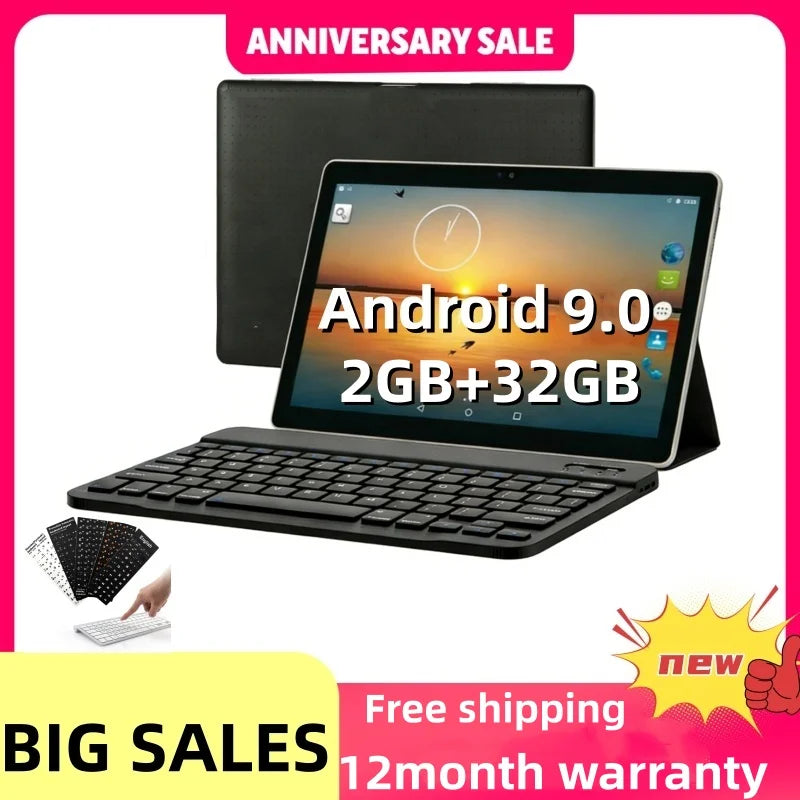 10.1 INCH RAM 2GB ROM 32GB V9 Android 9.0 Tablet PC CPU MT8167  (Quad core,2M cache) Processor Dual Camera WIFI DC Charge Main image