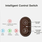 Electric Neck Massager Cervical Pillow Hot Compress Neck Stretch Heating Vibration Neck Shoulder Massage Pillow Back Traction