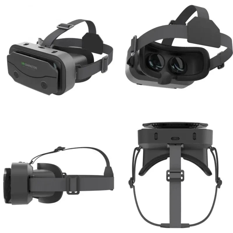 VR Glasses 3D Virtual Reality Headset Devices Helmet Lenses Goggles Smart For Smartphones Phone Cell Mobile Game Viar Viewer Set