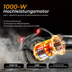V5Pro Offroad E Scooter 10 Zoll ABE zertifiziert 500W 48V12.5Ah Geländereifen Dual Federung E Bremse Voltix APP Deutschland