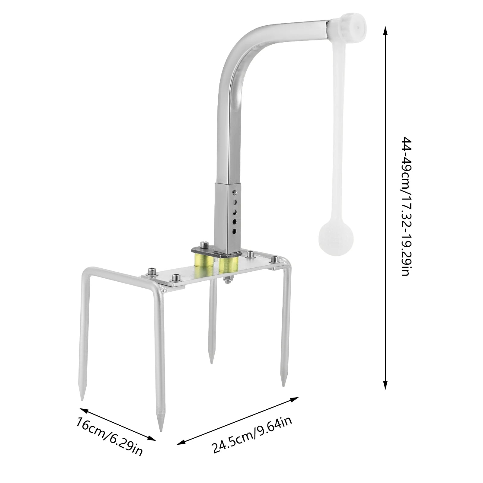 Golf Swing Trainer with 360° Auto Return Adjustable Height Golf Training Aid for Indoor Outdoor Practice