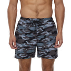 DATIFER Men's Sports Short Beachwear New Style Polyester Printing Fitness Beach Pants Surfing Swimming Trunks Bathing Swimwear