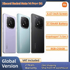 NEW Global Version Xiaomi Redmi Note 14 Pro Plus 5G Smartphone Snapdragon® 7s Gen 3 NFC 6.67” AMOLED 120Hz 5110mAh 120W Fast Charging 200MP
