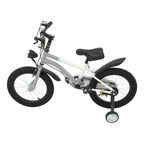 16 Inch Children's Bicycle Carbon Steel Mountain Bike with Auxiliary Wheels & LED Light for 5-8 Years Old,Height Adjustable,60Kg
