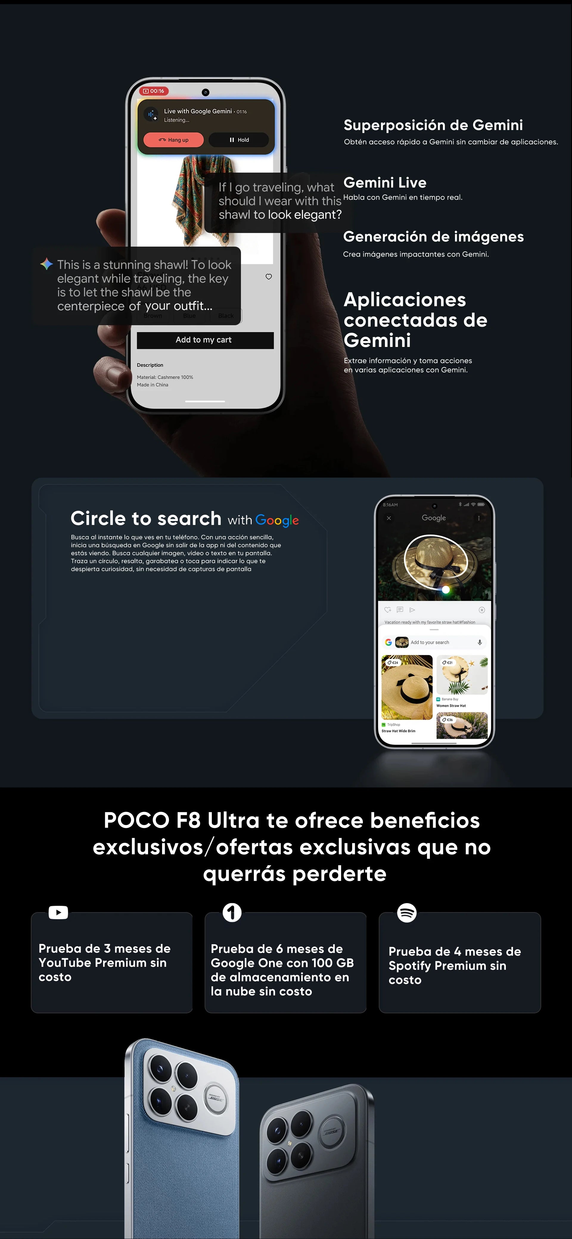 POCO F8 Ultra 5G Global Version Smartphone Snapdragon® 8 Elite Gen 5 6.9" Eye-care AMOLED display 6500mAh 100W HyperCharge NFC