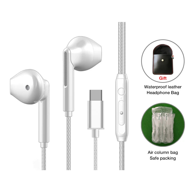 EARDECO Headphone Headset with Mic Wired Headphones Heavy Bass In Ear Stereo Wired Earphone Earbuds Wire Game Phone Earphones
