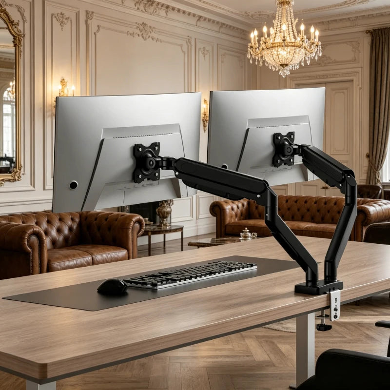 Flexible dual screen support, 13–32 inch monitors available, 180° swivel and tilt function for better viewing experience Main image