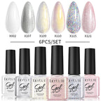 LILYCUTE 6PCS Gel Nail Polish Set Summer Neon Nail Gel Kits For DIY Nail Vernis Semi Permanent UV Lamp Gellak Nail Varnish Set