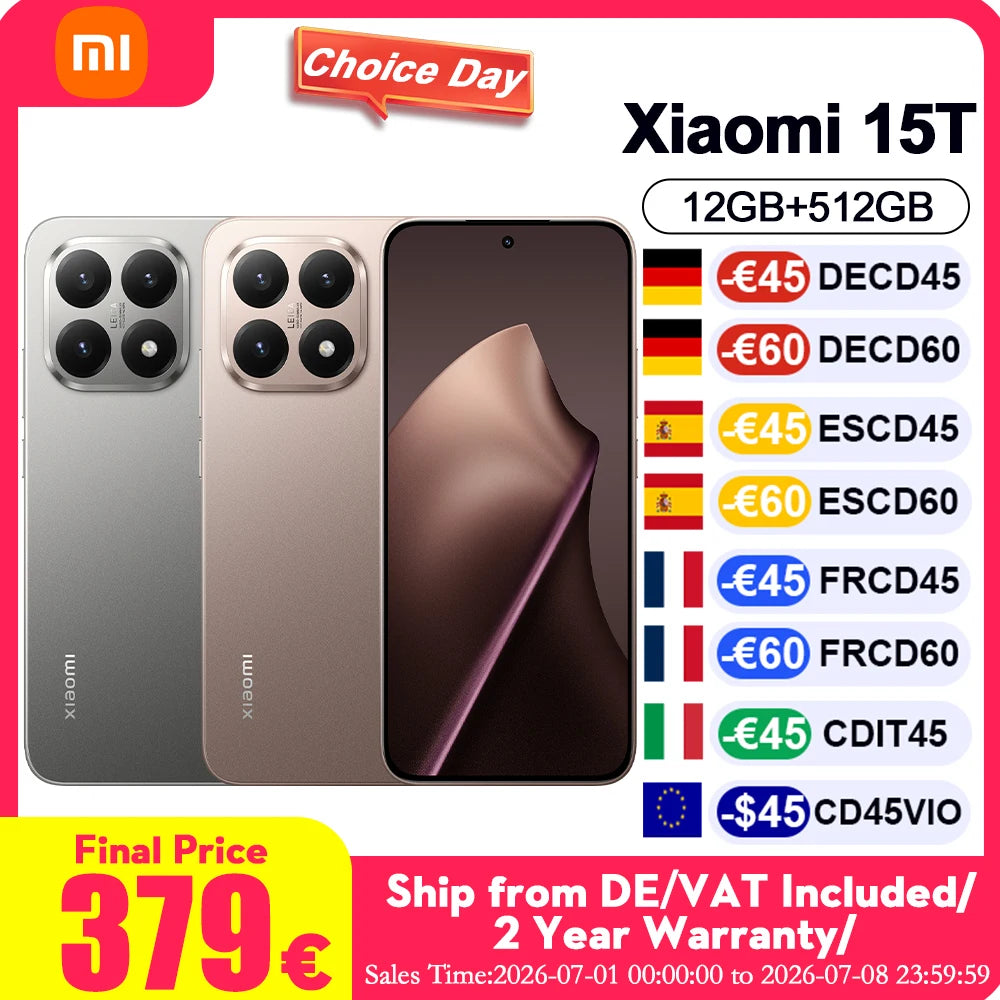 Global Version Xiaomi 15T Ultra-slim Smartphone 12GB 256GB Professional Laica Triple Camera Immersive 6.83 "Display 7.5mm Thin Slim Body Main image