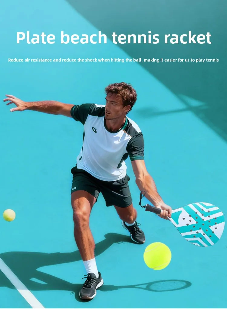 Padel Tennis Rackets beach tennis racketCarbon Fiber Lightweight Tennis Rackets Outdoor Sports Mens and Womens Glowing Racket