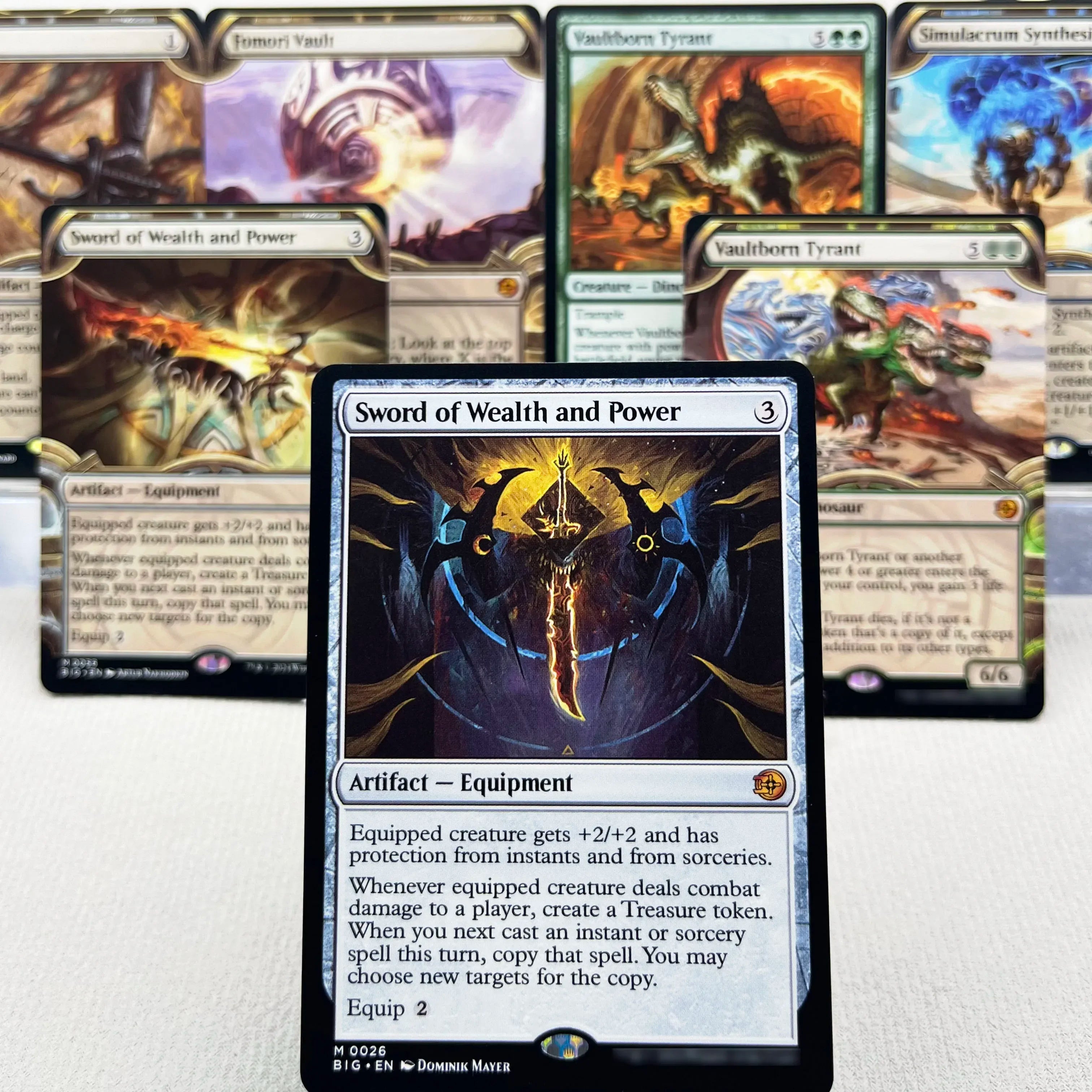 BIG MH3 OTJ OTP HOLO7-Ⅰ01 Tcg cards proxys Magical  Simulacrum Synthesizer and Power Vaultborn the Tyrant Ulamog, Gather