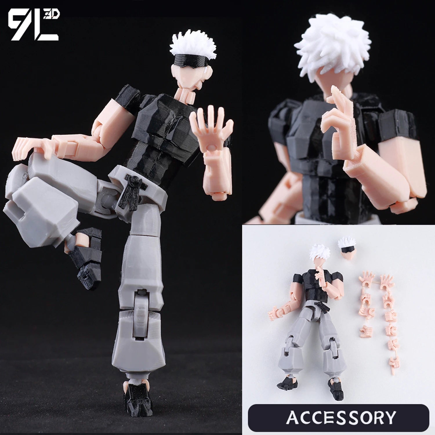 Venom Spider-Man Lucky13 Dummy13 Action Figures - 3D Printed T13 Multi-Jointed Shapeshift Mannequin Anime Collectible Toys