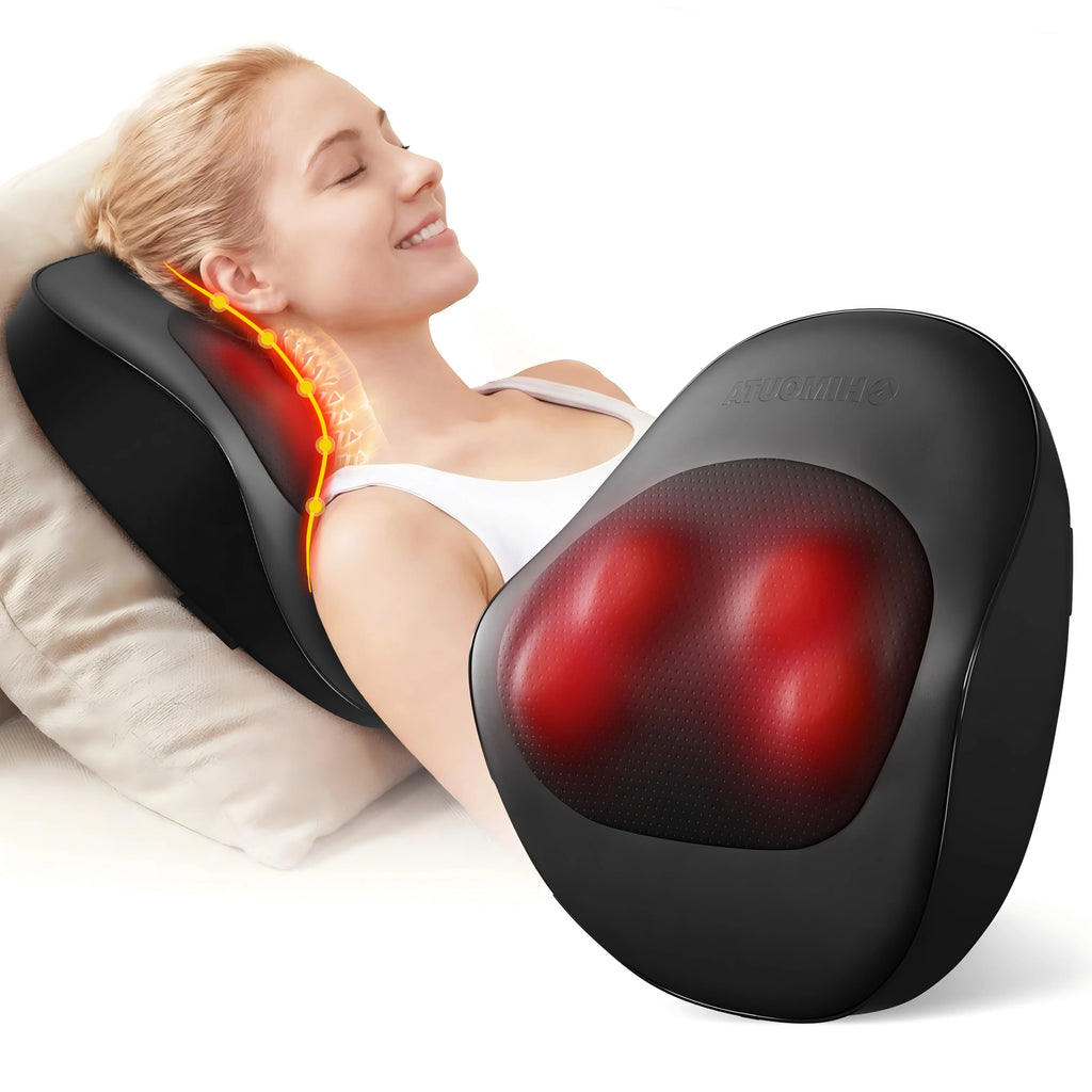 Massager with Heating, 3D Shiatsu Massager for Relaxation, Heated Massage With Shiatsu Kneading Massage, Best Gift for Men Women