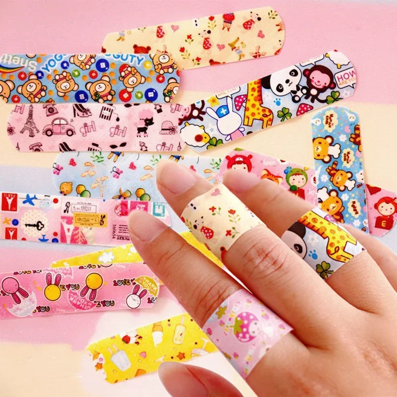 60/120/240/360/480pcs Cartoon Pattern Waterproof Hemostasis Band Aid Stickers for Kids Adhesive Bandage Wound Plaster First Aid