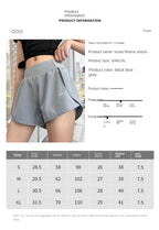 Women Leisure Sports Anti-exposure Fake Two-piece Slimming Sports Gym Nude Yoga Breathable Shorts