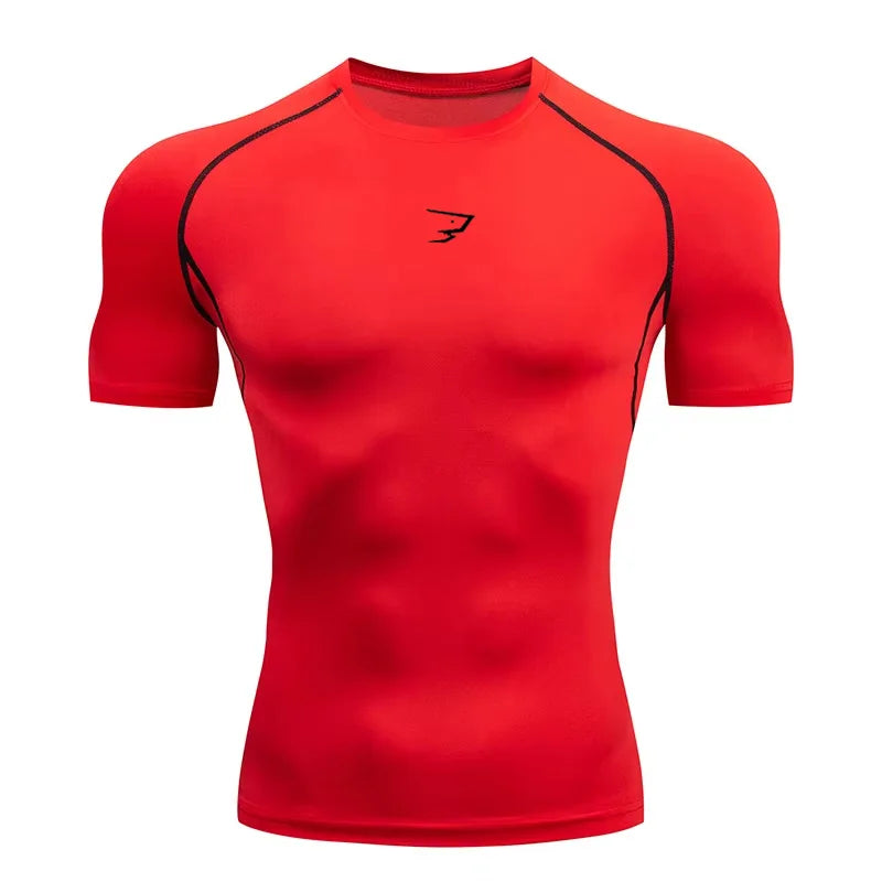 Men Running Compression  Short Sleeve Sport Tees Gym Fitness Sportshirts Male Jogging Tracksuit Homme Athletic Shirt Tops  902 Secondary image