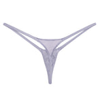 YAULAANG Sexy men's gloss gay underwear oily G-Strings thong Shiny low-waisted High Elasticity mens lingerie