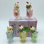In Stock New Mofusand Cat Pudding Cold Drink Pendant Mini Figures Blind Box Anime Figures Ornaments Dolls Birthda Xmas Gifts Toy