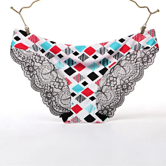 Woman Lace Panties Sexy Transparent Panty Low-Rise Cotton crotch Briefs Plus Size Ladies Underwear Intimates New Hot Sale
