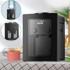 Hot Cold Electric Water Dispenser, 3kg Compact Desktop Water Cooler, Stainless Steel Inner Tank for Home Office