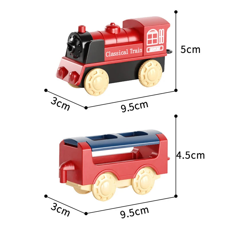 44Pcs/set Electric Train Track Sets Assembling Rail Train Car Toys Boy Educational Simulation Model Christmas Birthday Gift