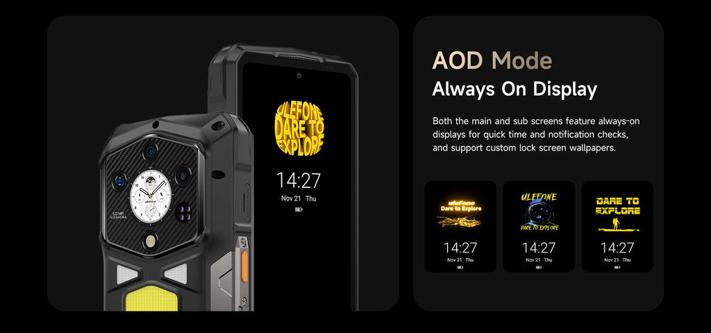 Ulefone Armor 29 Pro 5G AI Rugged Phone 6.67" 120Hz Up to 32GB RAM 512GB ROM 21200mAh 120W 64MP Night Vision Mobile Phone
