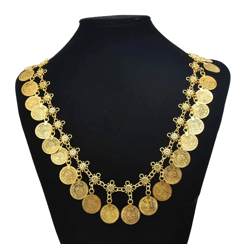 Multi-style Vintage Coin Choker Necklace for Women Boho Afghan Ethnic Gypsy Native Tribal Dress Turkish Pakistan Indian Jewelry
