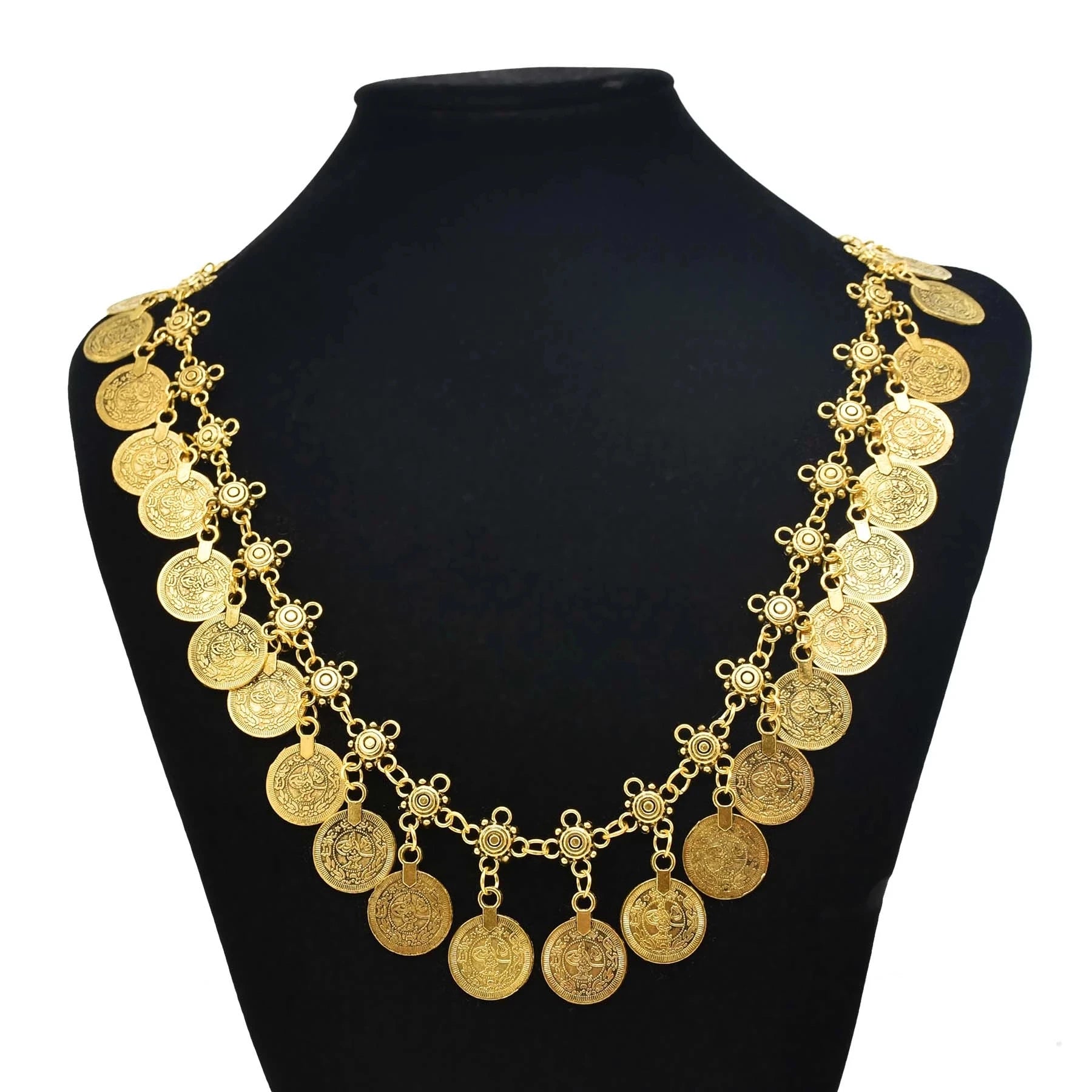 Multi-style Vintage Coin Choker Necklace for Women Boho Afghan Ethnic Gypsy Native Tribal Dress Turkish Pakistan Indian Jewelry