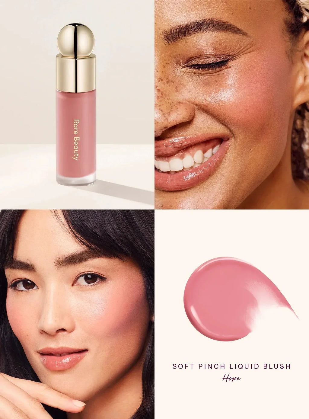 Rare Beauty Soft Pinch Liquid Blush Silky and Glide On Smooth Long Lasting Plump Pinch-perfect Flush Seamless Matte Dewy Makeup