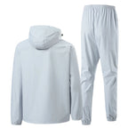 Men Double Zipper Sport Fitness Running Set Women Double Zipper Running Fitness Weight Loss Sweating Sweating Easy Lose Fat Set