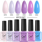 LILYCUTE Nail Gel Polish Set Pink Green Spring DIY Nail Art Design Long Lasting Soak Off UV Gel Manicure Painting Gel Vernis Kit