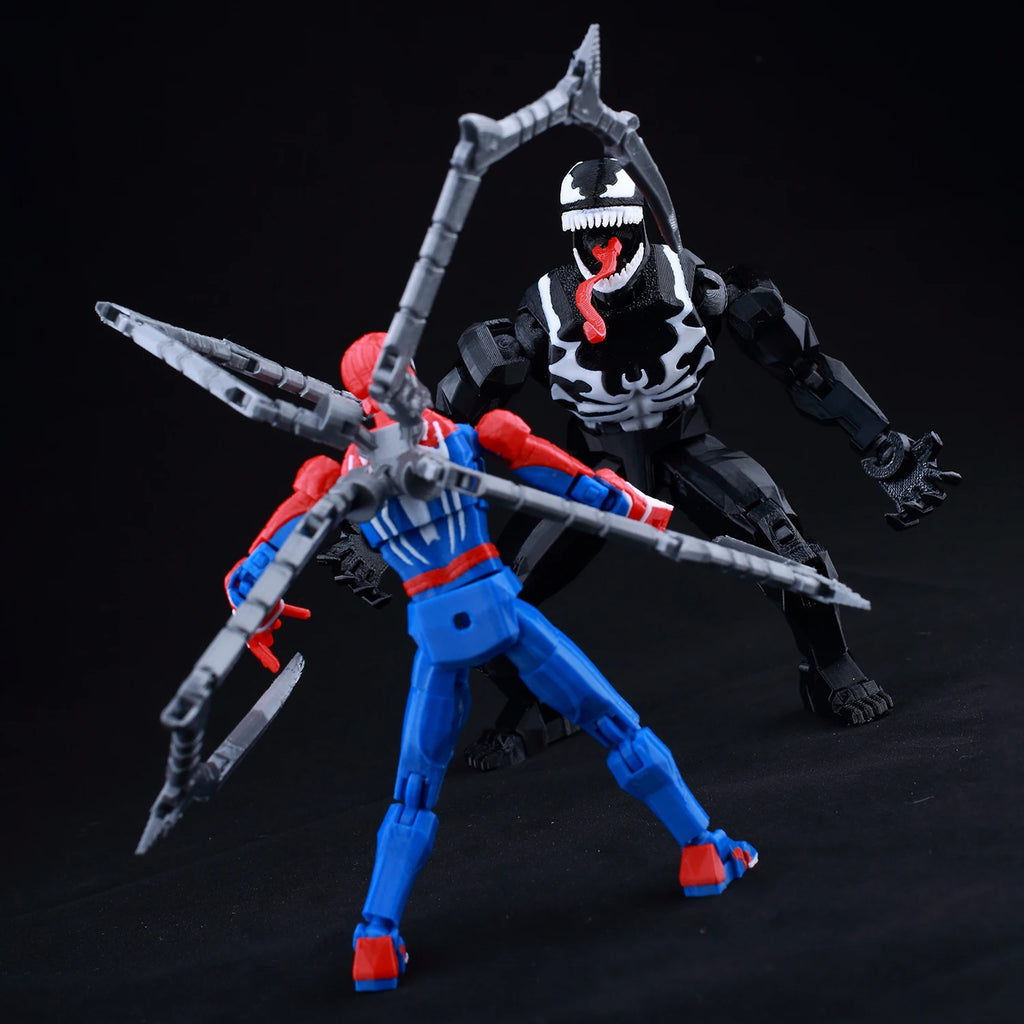 9L3D Printed Deadpool Wolverine Batman Spider-Man Venom Action Figures Dummy13 Lucky13 T13  Anime Model Toys Collectors Gifts